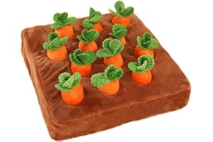 Carrot Interactive Dog Plush Toy Enrichment Snuffle Puzzle Cute Harvest Pet IQ for Dogs and Cats