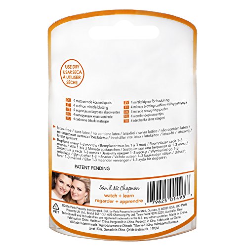 REAL TECHNIQUES BOLD METALS, Miracle Blotting Cushions, 4 Count