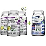Colon Detox & Cleanse + Pure Garcinia Cambogia Extract- Weight Loss Bundle/240 Veggie Capsules-Gluten Free-Non GMO
