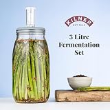 Kilner 3L Fermentation Set Glass Jar with Silicone Lid & Weights view 3
