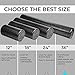 High Density Muscle Foam Rollers by Day 1 Fitness - 4 Sizes (12,18,24,36) & 7 Colors - Sports Massage Rollers for Stretching, Physical Therapy, Deep Tissue and Myofascial Release - Ideal for Exercise and Pain Relief