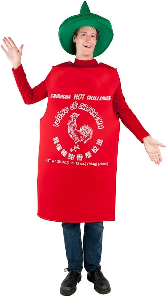 Amazon Com Adult Hot Sauce Costume Standard Clothing