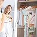 Carriebax Hanging Double Sided Wrapping Paper Storage Organizer With Large Pockets And Sleek Design - Easily Fits 40 inch Gift Wrap Rolls While Protecting And Storing Your Expensive Gift Wrap
