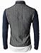 H2H Mens Herringbone Series Shawl Collar Cardigan Sweater NAVY US M/Asia L (KMOSWL015)