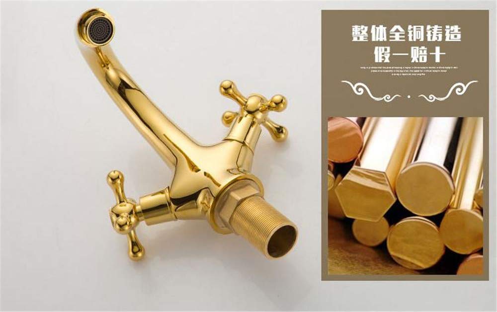 Grifo Baño De Oro Rosa Grifo De Lavabo Orificio Único Manija Única