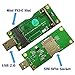 powerday Mini PCI-E to USB Adapter with SIM Card Slot for WWAN/LTE Module
