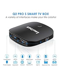 Caja de TV Android 9.0, Leelbox Q4 Android Box 4 GB RAM 32 GB ROM RK3328 Quad-core, soporte BT 4,1 2,4 GHz WiFi H.265 USB 3,0 3D & 4K [versión actualizada de 2019]