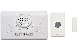 SAFEGUARD SUPPLY Wireless Doorbell, ERA-UTDCR Door Chime with 4000 Feet Range, Ideal Wireless Door Chime for Business & Home, Long Range Wireless Doorbell Goes Through Multiple Walls & Floors, Concrete, Metal & Brick