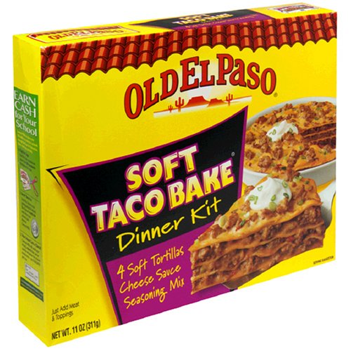 Old el paso Soft taco chicken dinner kit (046000149295)