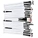 KOLIGHT® 20 Pcs Pro Makeup Set Powder Foundation Eyeshadow Eyeliner Lip Cosmetic Brushes (Black+White)