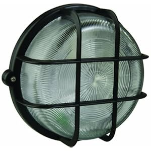 UNITEC 45491 ronde lamp, 100W, PVC, zwart