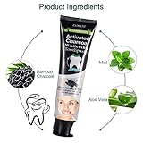 Teeth Whitening Toothpaste , Charcoal toothpaste, Teeth Whitening, charcoal tooth whitening, Activated Charcoal Black Toothpaste whitening - Fresh Mint toothpaste - REMOVES BAD BREATH and TOOTH STAINS