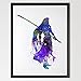 Dignovel Studios 11X14 Sephiroth Final Fantasy Watercolor Print illustration Art Nursery decor Kids Art Print playroom Wall Hanging Wedding gift Birthday Gift N213
