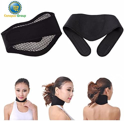 Canopus Self-Heating Magnetic Neck Massage Therapy Pad Band Whiplash Collar
