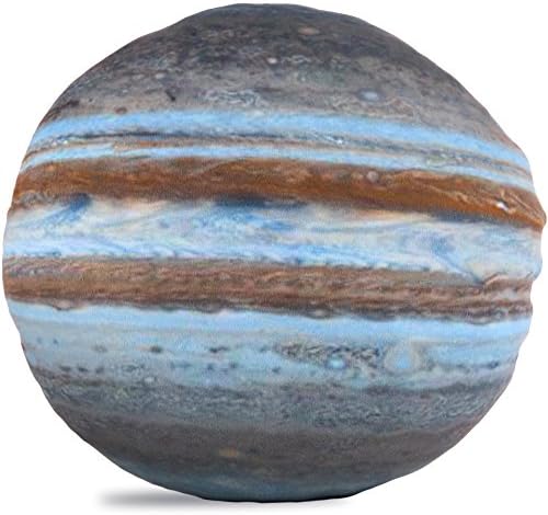 Centrade 3D Home Decoration Creative Plush Pillow Toy Floor Cushions Pillows Analog Planet Jupiter Pattern Throw Pillows 10"x10"
