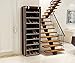 Homebi 10-Tier Shoe Rack 30 Pairs Shoe Tower Closet Shoes Storage Cabinet Portable Boot Organizer with Dustproof Non-Woven Fabric Cover and 10 Durable Shelves,24.2”W x 12.4” D x 68.3”H (Brown)