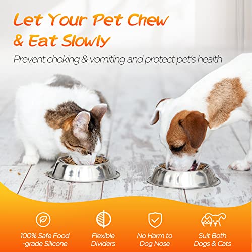 Palifel Slow Feeder Dog Bowls Insert for Small Medium Large Dog Bowl