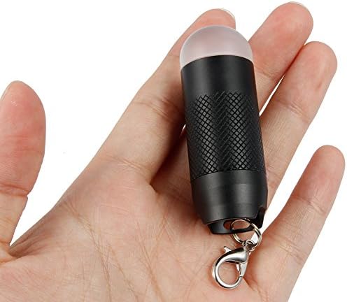 Keychain LED Flashligh, Openbeauty Mini Key Chain Light Pocket Torch Rotate Switch Use CR123A Battery (Not Include), Bright Flashlight