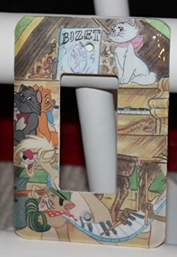 Disney The Aristocats Vintage Book Switch Plate Outlet Wallplate Light Cover Toggle Decora Cat Kitten Duchess