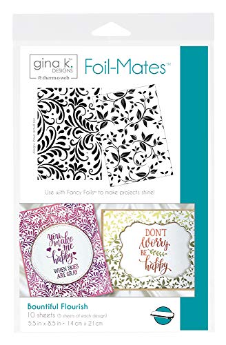 Gina K. Designs for Therm O Web 18101 Foil-Mates Backgrounds, 5.5" x 8.5", Bountiful Flourish - Thumbnail 2