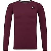 DEVOROPA Youth Boys Compression Shirt Long Sleeve Football Baseball Undershirt Quick Dry Sports Baselayer Crewneck