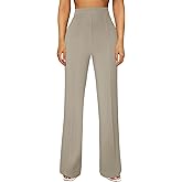 JEKAOYI Womens Straight Leg Dress Work Pants High Waist Stretchy Business Casual Pants Office Trousers Slacks