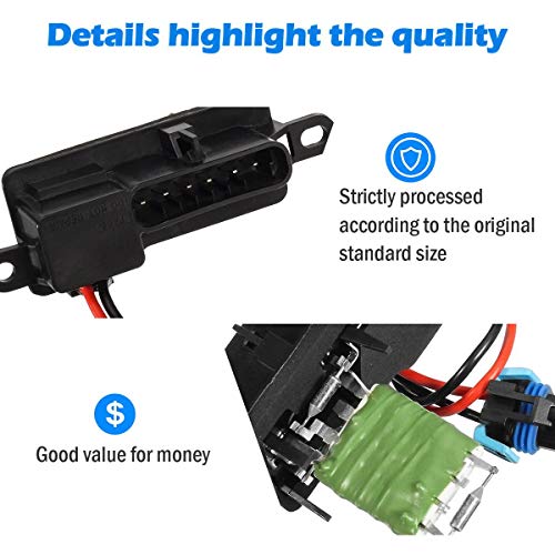 PartsSquare Heater Core Blower Motor Resistor 3A1041 RU546 89018770 Replacement for CHEVROLET C4500 C5500 C6500 C7500 KODIAK,GMC C4500 C5500 C6500 C7500 TOPKICK 2003-2009