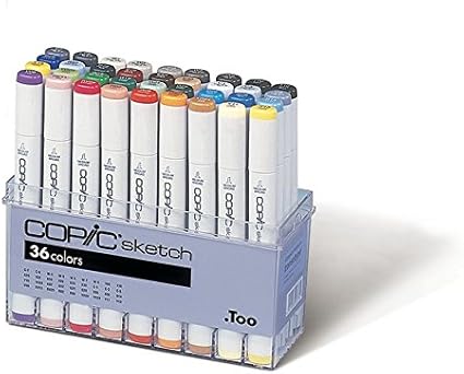 Copic Markers 36 Piece Sketch Basic Set