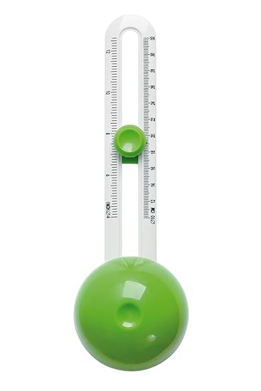 Wedo 799500 Kreisschneider Comfortline (für Durchmesser von 10 - 32 cm, inklusive 3 Klingen, mit Schutzkappe) grün/weiß