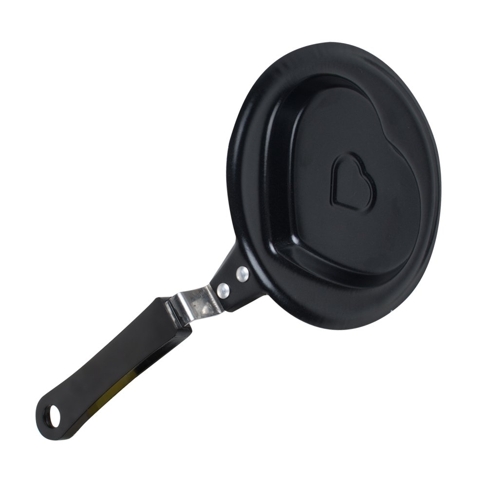 Zinnor Mini Fried Egg Pan Frying Cook Egg Pancake Stainless Steel Heart Mould Kitchen Tool
