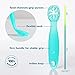 ChooMee Silicone Baby Spoons, FlexiDip | First Stage Infant Feeding Utensil | Dual-Flex Silicone Design - Soft Tip and Firm Handle | Pediatrician Recommended | 2 CT | Pink Purple