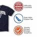 Campus Colors NCAA Adult Gameday Cotton T-Shirt - Premium Quality - Semi-Fitted Style - Officially Licensed Product (Villanova Wildcats - Navy, Medium)
