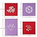 Antner Pop Up Cards Greeting Cards, 4 Romantic Bouquets 3D Cards Birthday Cards Thank You Cards Anniversary Cards Dating Cards Weddings Parties Thanksgiving Day Cards for All Occasions