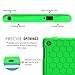 MoKo Case for All-New Amazon Fire HD 8 (2016 6th Generation) - [Honey Comb Series] Light Weight Soft Silicone Back Cover [Kids Friendly] for Fire HD 8 Tablet (6th Gen, 2016 release Only), GREEN