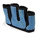 The Gripper Glove | Fit Four Callus Guard Fitness Gloves for WODs, Weightlifting & Cross Training Athletes - Enhanced Silicone Grip Palm (Blue, X-Small)
