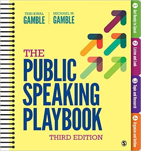 The Public Speaking Playbook Gamble Teri Kwal Gamble Michael W 9781544332390 Books The Public Speaking Playbook Gamble Teri Kwal Gamble Michael W 9781544332390 Books