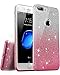 TOZO for iPhone 7 Plus Case iPhone 8 Plus Case Shiny Bling Crystal Sparkle Premium 3 Layer Hybrid PC+TPU TPU Soft Grip – Gradient Pink