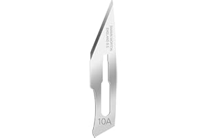 SWANN-MORTON Swann Morton Surgical Scalpel Blade #10A - Sterile Blade for Minor Surgical Procedures, Tool for Graphic Artists - Individually Wrapped, Box of 100