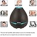 Aromatherapy Essential Oil Diffuser, Aromacare 300ml Cool Mist Aroma Humidifier, Wood Grain Quiet Air Humidifier with Waterless Auto Shut-off for Office/Home/Bedroom/Living Room/Yoga/Spa/Study-Brown