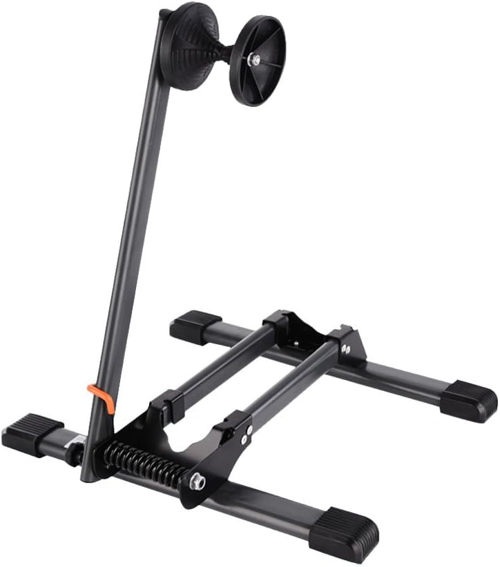teraysun Indoor Bicycle Floor Stand Folding Stand Parking Rack (Black)