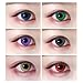 Women Multi-Color Colored Cute Charm and Attractive Fashion Contact Lenses Cosmetic Makeup Eye Shadow (Type 1, Purple)