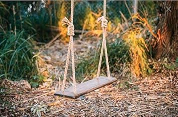 AD Planet Outdoor Wooden Hanging Swing Set/Jhula with Melamine Coating for Home and Garden,