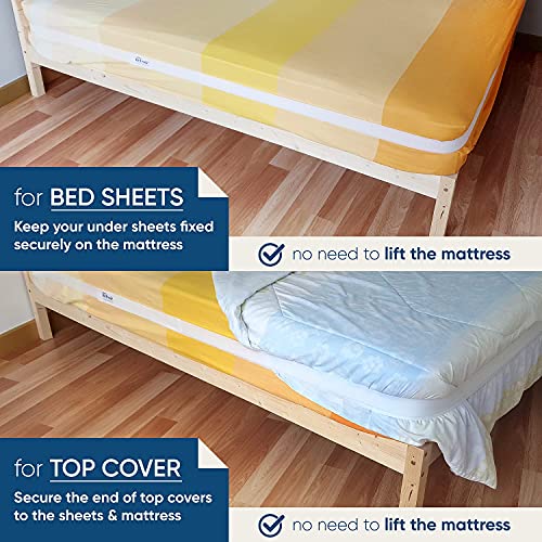 Bed Bridge Mattress Belt Strap Joiner - 33ft Mattress Belt Converter Kit to Convert Twin Beds into King, Twin XL to King - Strong, Lightweight, Easy to use Bed Doubling System & Bed Gap Filler