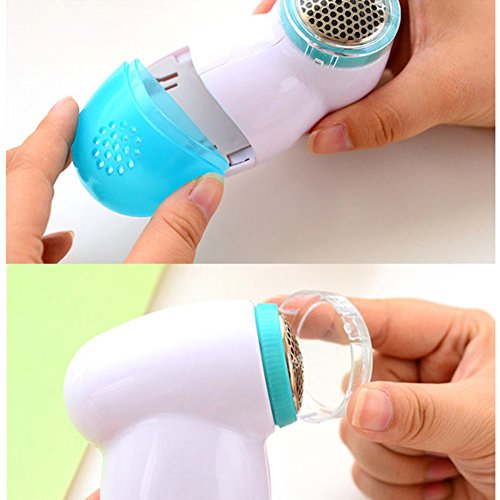 New Electric Lint Fluff Remover Sweater Fabrics Fuzz Shaver Portable Blanket Bed Sheet Lint Removal Machine (blue) - Thumbnail 2