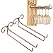 Wine Glass Rack, 2 Rows Stainless Steel Wall-Mounted Wine Glass Hanger For Bar Home By Hmane (Bronze-Type1)