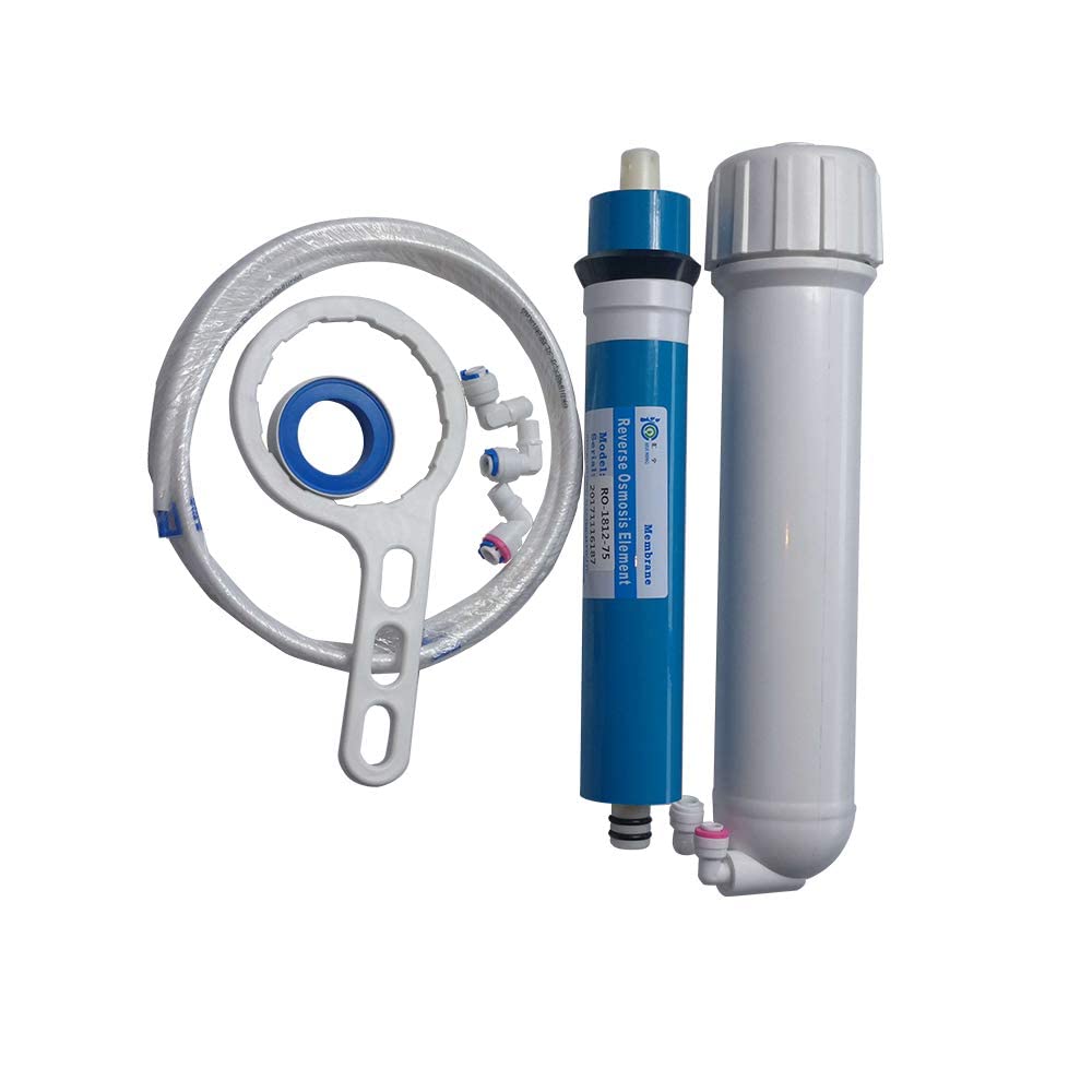 HUINING 50GPD 75GPD 100GPD 150GPD New Reverse Osmosis Element Water Filter Membrane 1812/2012 Replacement Water Filter (75GPD Set)