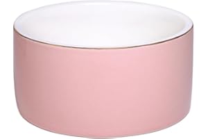 HANKOR Paper Clip Holder - Ceramic Paperclip Holders for Desk, Binder Paper Clip Dispenser Organizer (Pink)