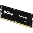 Kingston FURY Impact 16GB 6400MT/s CL38 DDR5 SODIMM | Intel XMP 3.0 | Plug N Play | Laptop Memory | Single Module | KF564S38IB-16