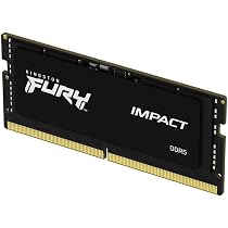 Kingston Fury Impact 16GB 6400MT/s CL38 DDR5 SODIMM | Intel XMP