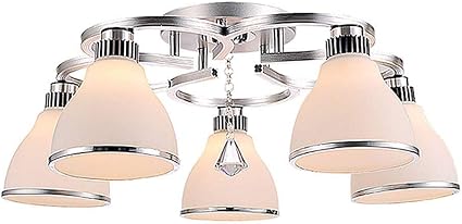 XYZMDJ Einfache LED-Deckenleuchte, Glas Heller Schatten Mode dekorative